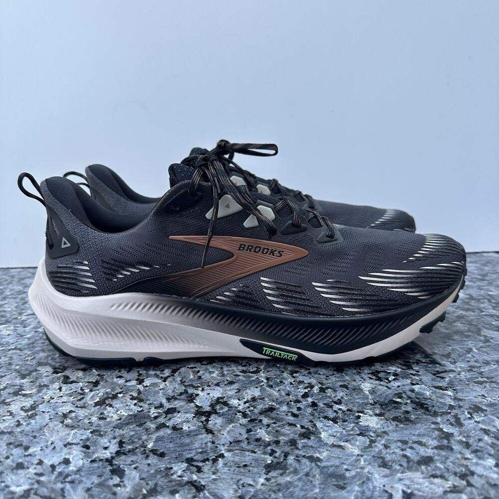 Brooks Ghost Trail Mens Sz 13 D Trail Running Shoes Ebony Black Clove